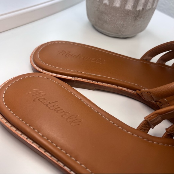 Madewell Addie Slide Sandals Tan 9.5 - Picture 5 of 8